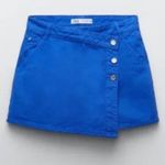 ZARA Blue Jean Crossover Skort Photo 0