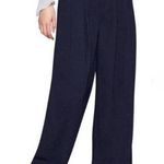 Joie  Analina Trouser Pants Navy & White High Waisted Business Wide Leg NWT SZ 4 Photo 0