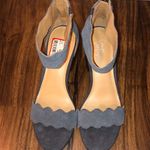 Dusty Blue Crown Vintage Heels Size 7 Photo 4