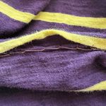 Loft Ann Taylor deep purple and yellow striped long sleeve top women's small Photo 7