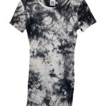 Princess Polly Ribbed Body Con Dress Womens 6 Gray White Cotton Tie Dye Photo 0