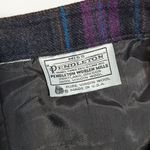 Pendleton Vintage 80s Virgin Wool Plaid Skirt Midi Long Western Purple Womens 4 Photo 2