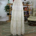 Elegant Cream Maxi Skirt White Size L Photo 3
