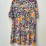 Andrée Andree Boutique multi colored leopard dress sz Medium Photo 2