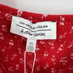 & Other Stories & Other Stories Floral Bow Detail Long Sleeve Mini Dress Size 0 Red White Girly Photo 9