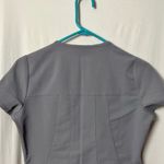 Jaanuu  Gray Gold Zip Scrub Top Size XS Photo 7