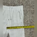 Athleta Cabo Linen Jogger Pants size 6 white 100% Linen ankle length Photo 8