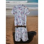 Ralph Lauren Y2K SWEET LRL Sleepwear PJ Set Barbie Top+Shorts Floral Haiwii Sz M Photo 1