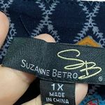 Suzanne Betro  Woman’s 1X Tunic Floral Longline Dress Shirt Boho Photo 2