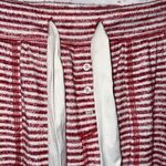 Abercrombie & Fitch Pants Womens Small Red White Striped Jogger Pajama Lounge Photo 3