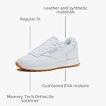 Reebok Women’s White Memorytech Ortholite* Glide Sneakers Sz 8.5 Photo 1