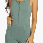 Free People Movement Show Me Something Shortse One Piece Misty Frost Green Small Photo 0