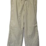 LL Bean Pants Womens 12 Favorite Fit Khaki Tan Straight Leg Hiking Outdoors Camp Photo 0