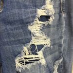 Judy Blue Button Zip Criss Cross Distressed Denim High Waist Women's Shorts 2XL Photo 4