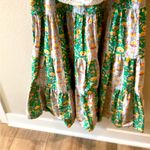 Rhodesia floral pockets maxi skirt looks great with a off shoulder blouse & belt Green Size L Photo 1