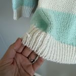 Vintage 80s Adam French Pastel Striped Knit Pullover Sweater Woman’s Size Small White Photo 6