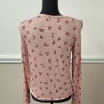 SO NWT  Floral Twist Long Sleeve Tee Photo 1