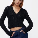 ZARA Black Knit Cardigan Top Jacket Photo 2