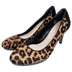 Franco Sarto Pumps Size 7 High Heel Animal Print Calf Hair Stiletto Heels Photo 0