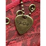 Taylor Swift  x Keds Red Lace Overlay w/ Guitar Pick Charm Size 7.5 EUC!!! Photo 2