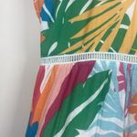 Boston Proper Abstract Forest Tiered Shift Dress Size M Resort Tropical Vacation Photo 6