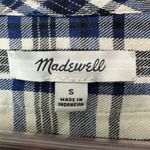 Madewell  Plaid Blue Tunic Dress Sz S Cottagecore Preppy Minimalist Academic Fall Photo 3