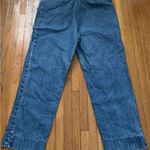 Lauren Ralph Lauren blue wide leg mid rise jeans, size 14 medium wash preppy Photo 5