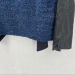 Melissa Paige Faux Leather & Boucle Open Jacket Photo 8