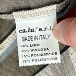 Marilu Metallic Striped Kimono Blouse Large Brown Photo 6