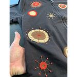 Vtg Timberlea Full Zip Front Sweatshirt Women Medium Black 3D Art To Wear Beaded Photo 11