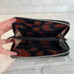 Sakroots Wallet Zip Around Artist Circle Peace Bird Floral Embroidered Black Photo 6