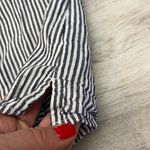 Old Navy Navy Blue & White Striped Sleeveless Button Down Women’s Shirt Small Photo 4