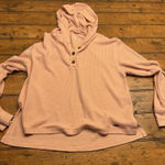 Hollister  waffle knit hooded pullover top XS‎ Women's Photo 0