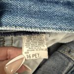 Lee Vintage  Bareback Yoke High Rise Pleated Tapered Medium Wash Jeans Petite 16 Photo 2