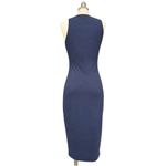Derek Lam 10 Crosby Navy Lace-Up Midi Dress Medium Photo 3