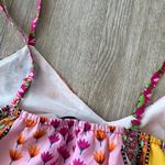 Joy Joy Womens Pink Colorful Tank Top - S Photo 4