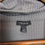 Talbots  Gray Cozy Waffle Knit Cowl Neck Long Sleeve Top Photo 4