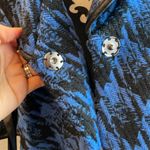 Vertigo Paris Indigo Blue and Black Chic Bat Sleeve Blazer Jacket Size Medium Photo 6