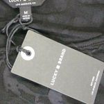 Lucky Brand NEW! M Black Gray Twisted Top Blouse Photo 4