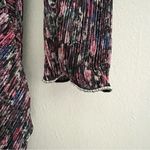 Saylor ‎ Bernadette Long Sleeve Mini Dress Women’s S Small Floral Metallic Wrap Photo 6