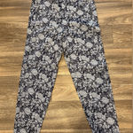 Soho Apparel  Black and White Floral Flat Front Pants Size 16 NWT Photo 0