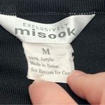 Misook  Pencil Pleated Ruffle Skirt Womens Size Medium‎ Black Pull On Stretch Photo 1