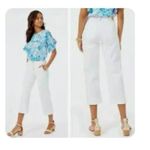 Lilly Pulitzer NEW Aileen High Rise Crop Jeans Resort White Button Fly Plus 16 Photo 9
