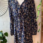 Miss Petal Plunge Neck A Line Spring Boho Floral Mini Dress Photo 1