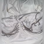 House Of CB NWOT  Grace Crystal embellished velvet white mini dress sz S Photo 8