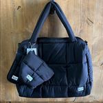 Wilo The Label | Black Weekender Tote Set w/Crossbody Strap & Eye Glass Case Photo 0