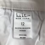 Nicole Miller Women's White Jeans, Soho High Rise Kick Boot - size 12 Photo 4