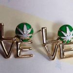Love Mary Jane Pot Leaf Necklace Set 420 Green Photo 4