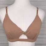 BOOTAY BAG "Leave Me Alone" Twist Front Bralette Tan Photo 0