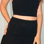 Boohoo Black Crop Top And Skirt Photo 0